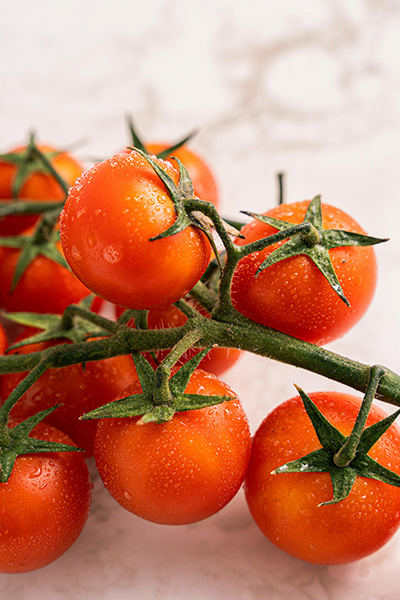 Tomates frescos que le dan un sabor único